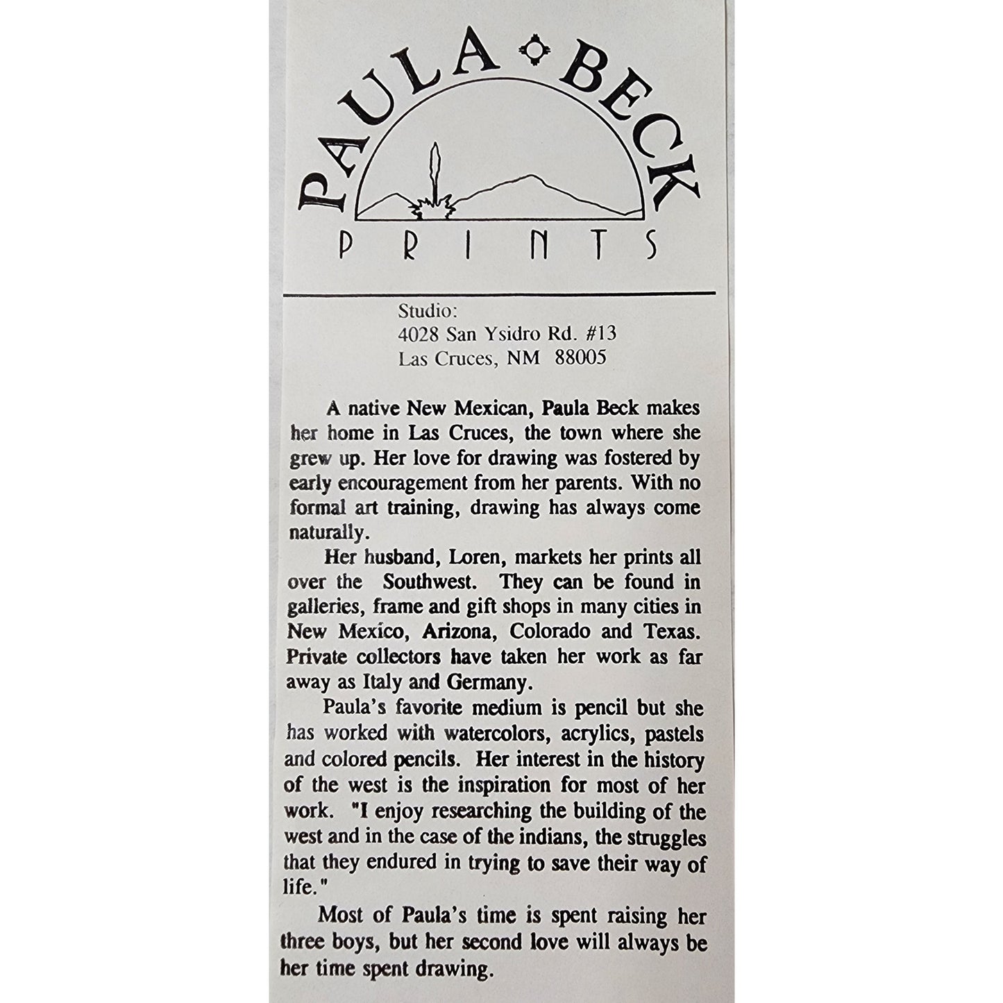 Paula Beck 1993 Signed Lithograph "Buying Too-Choos" Americana Art Ornate Frame