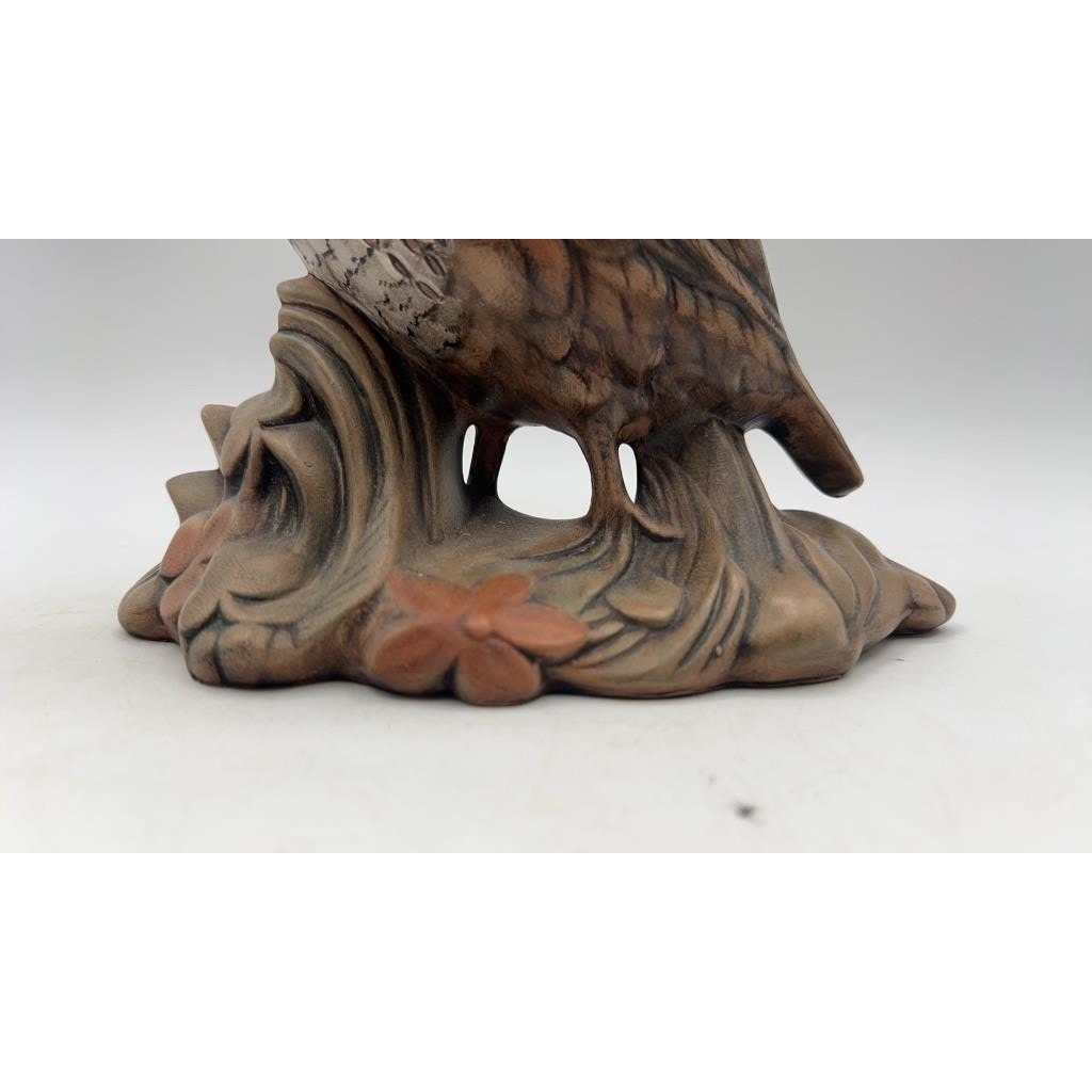 VTG Quail Bird Figurine 7.25" Hand-Painted Ceramic Wildlife Decor Nature Scene