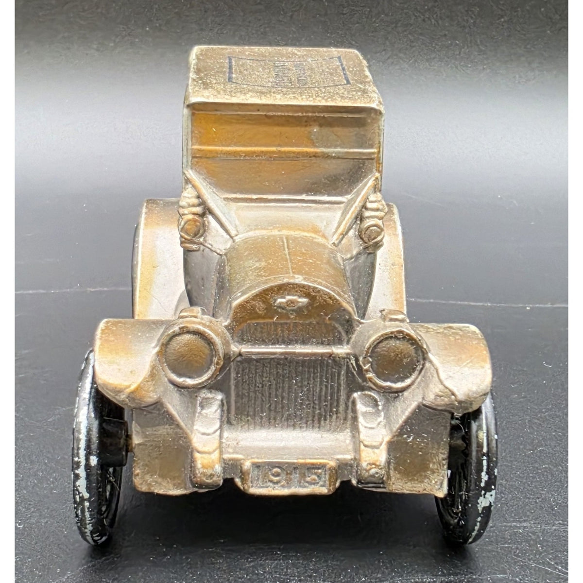 Vintage 1974 Banthrico 1915 Chevrolet Bank Clermont National Metal Car Bronze