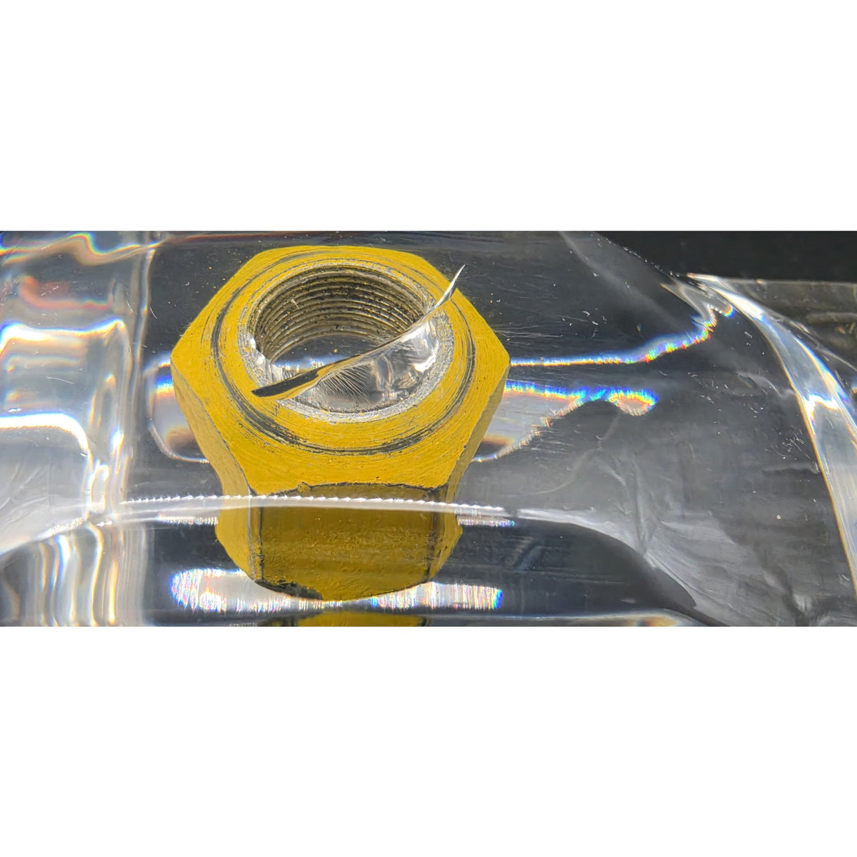 Jimmie Johnson #48 Autographed 2005 Daytona 500 Race Used Lug Nut Acrylic 1/100