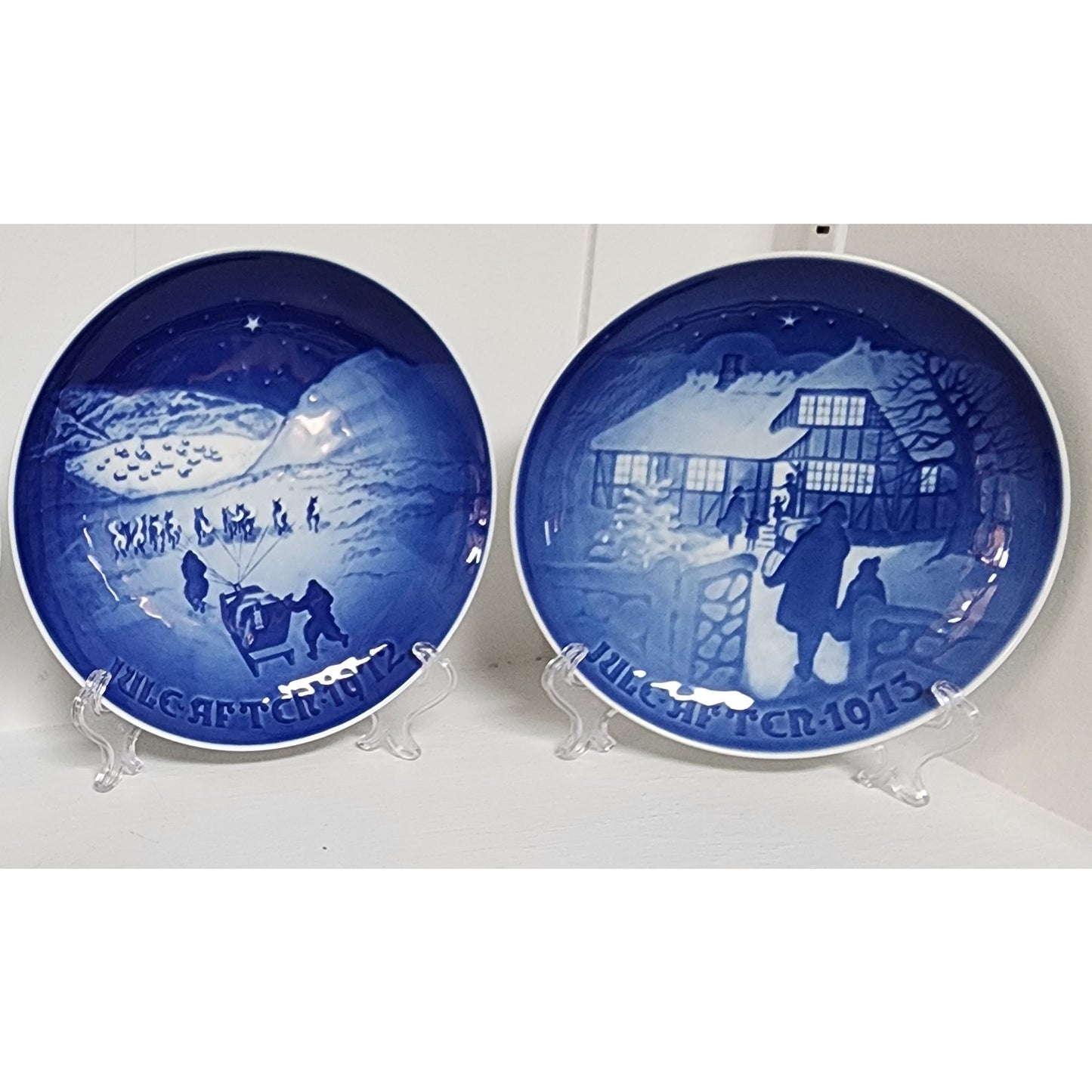 Royal Copenhagen & B&G Christmas Plates Lot 1969–1973 – Denmark Porcelain