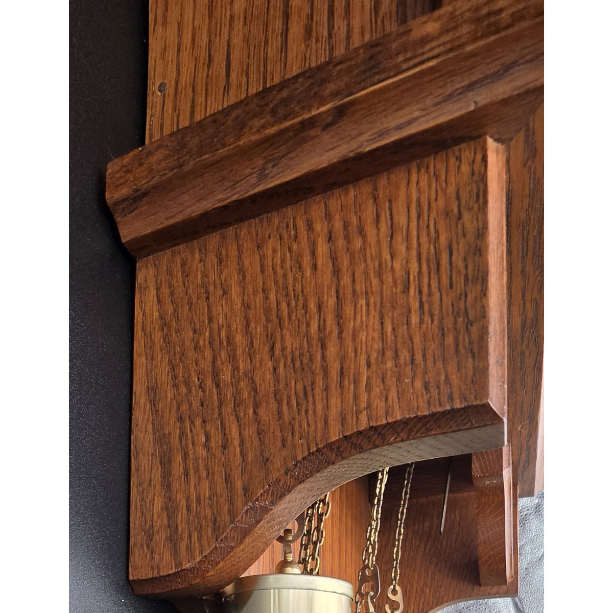 Vintage Tempus Fugit Wall (Time Flies) Clock Wood 31.5" Germany Pendulum Weights