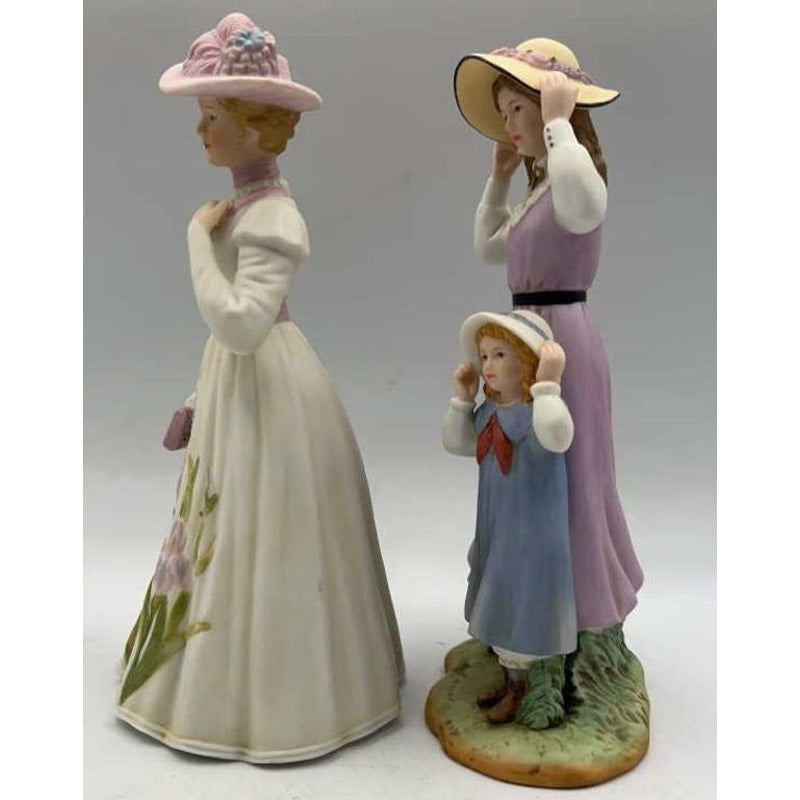 Home Interiors Porcelain Figurines Francesca 1997 & "Summer Days" girls 88412-98