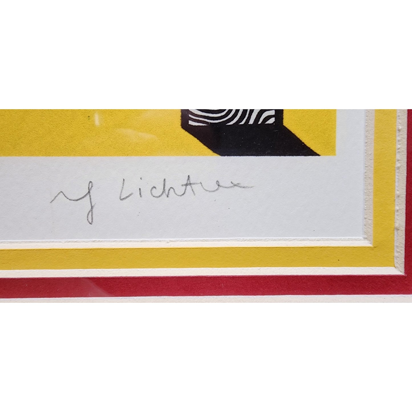 Roy Lichtenstein Figures 1977 Giclée Signed Print Framed Pop Art 18x13