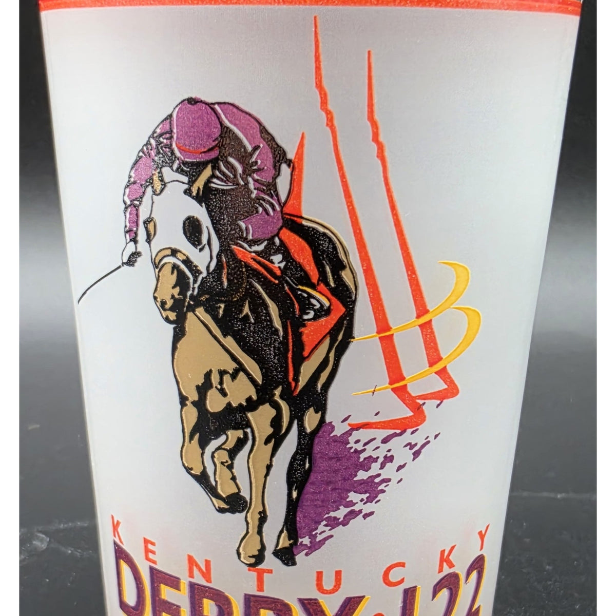 Vintage 1996 Kentucky Derby 122nd Glasses / Tumblers Set of 8 Churchill Downs
