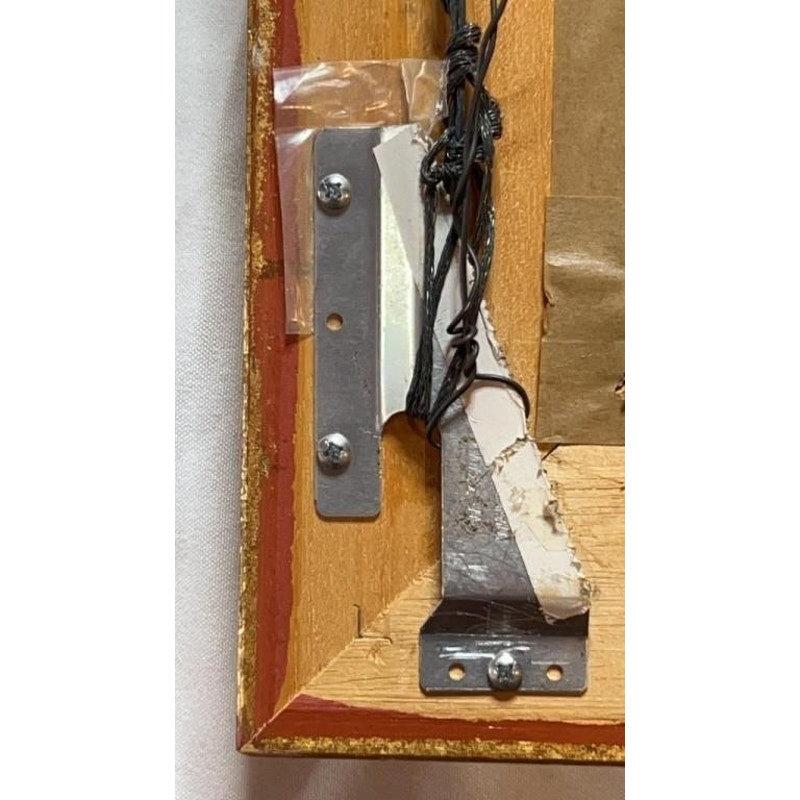 Ronald David Thompson Watercolor Still Life Flowers & Oranges Ornate Gold Frame