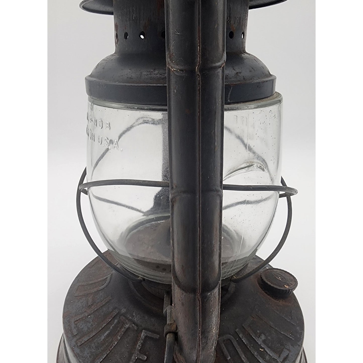 Antique Dietz No.2 D-Lite Kerosene Lantern NY USA LOC-NOB Globe Vintage 1930s