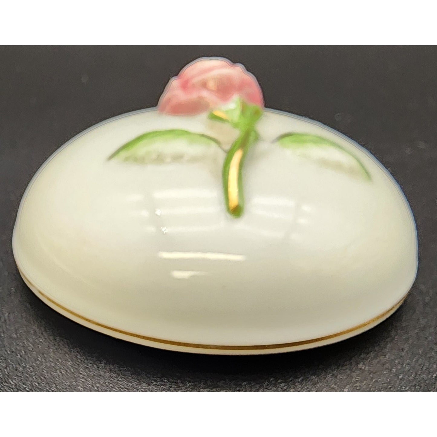 Orient Express Japan Elizabeth Arden Porcelain Rose Candle w/ Lid Vintage
