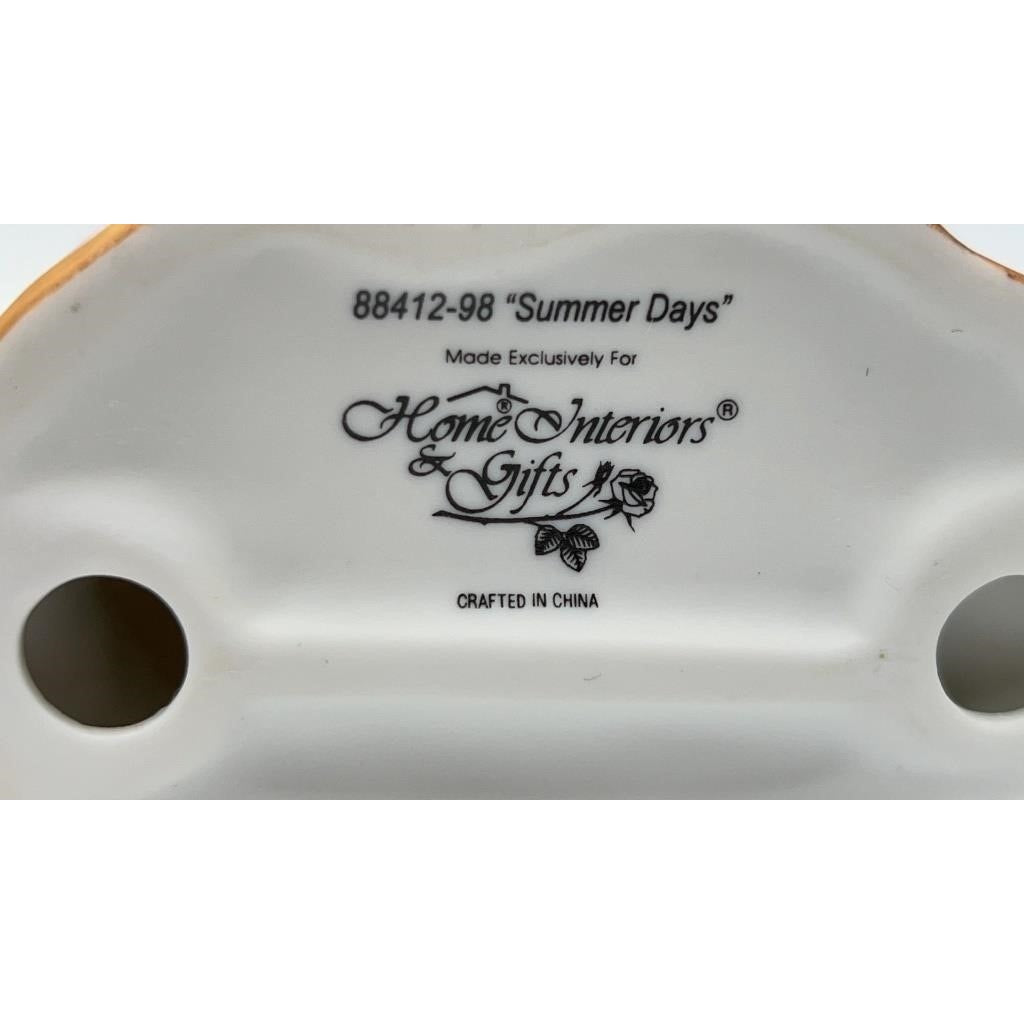 Home Interiors Porcelain Figurines Francesca 1997 & "Summer Days" girls 88412-98