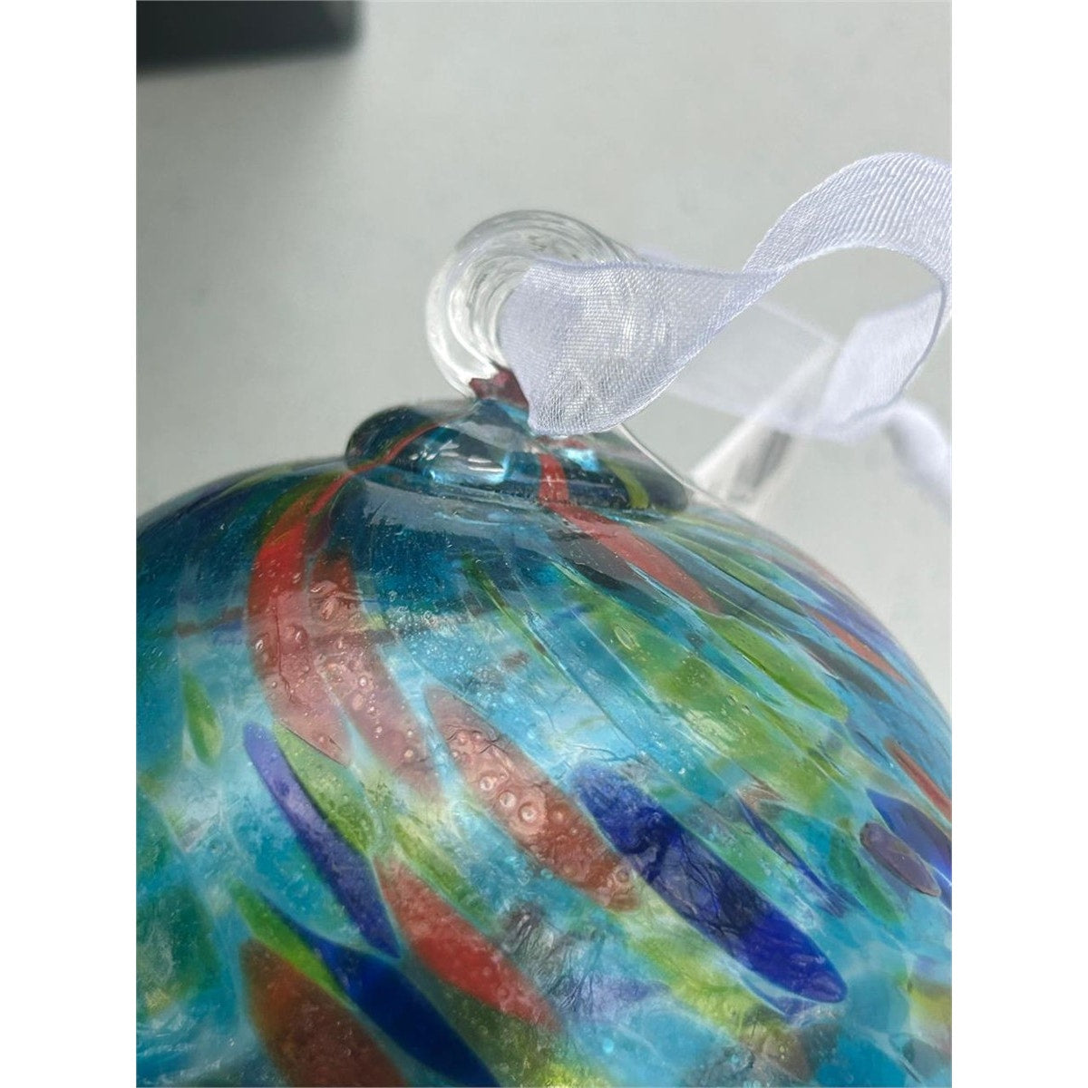 Vintage Giftcraft Friendship Balls Pair w/ Boxes – Handblown Art Glass 3.5"