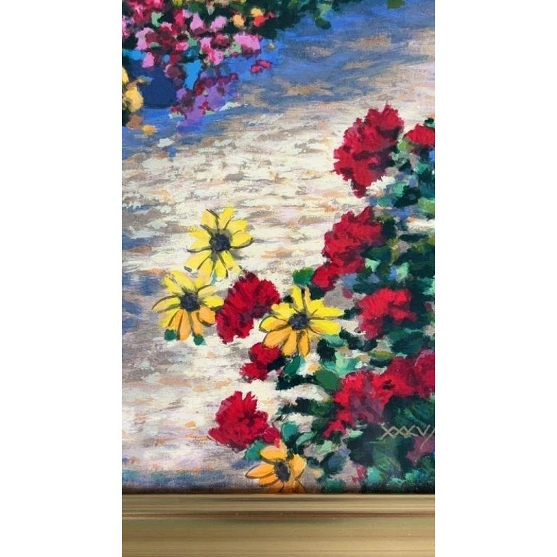 Schaefer Miles “Flowering Path” Seriolithograph #35/48 Gold Frame COA Appraisal