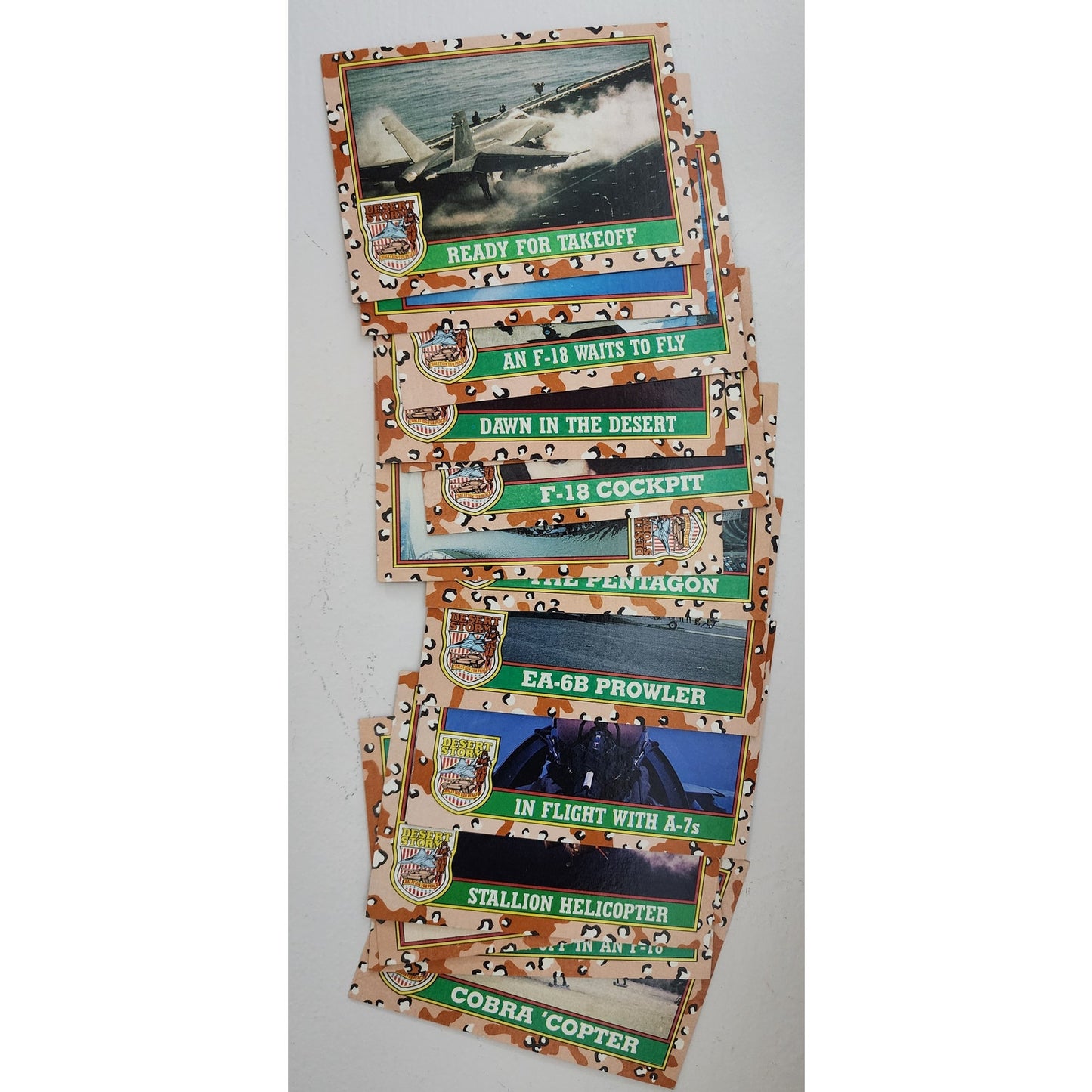 1991 Topps Desert Storm 66 Card Set w/ Box – Bush, Powell, Jets, Missiles, Rare