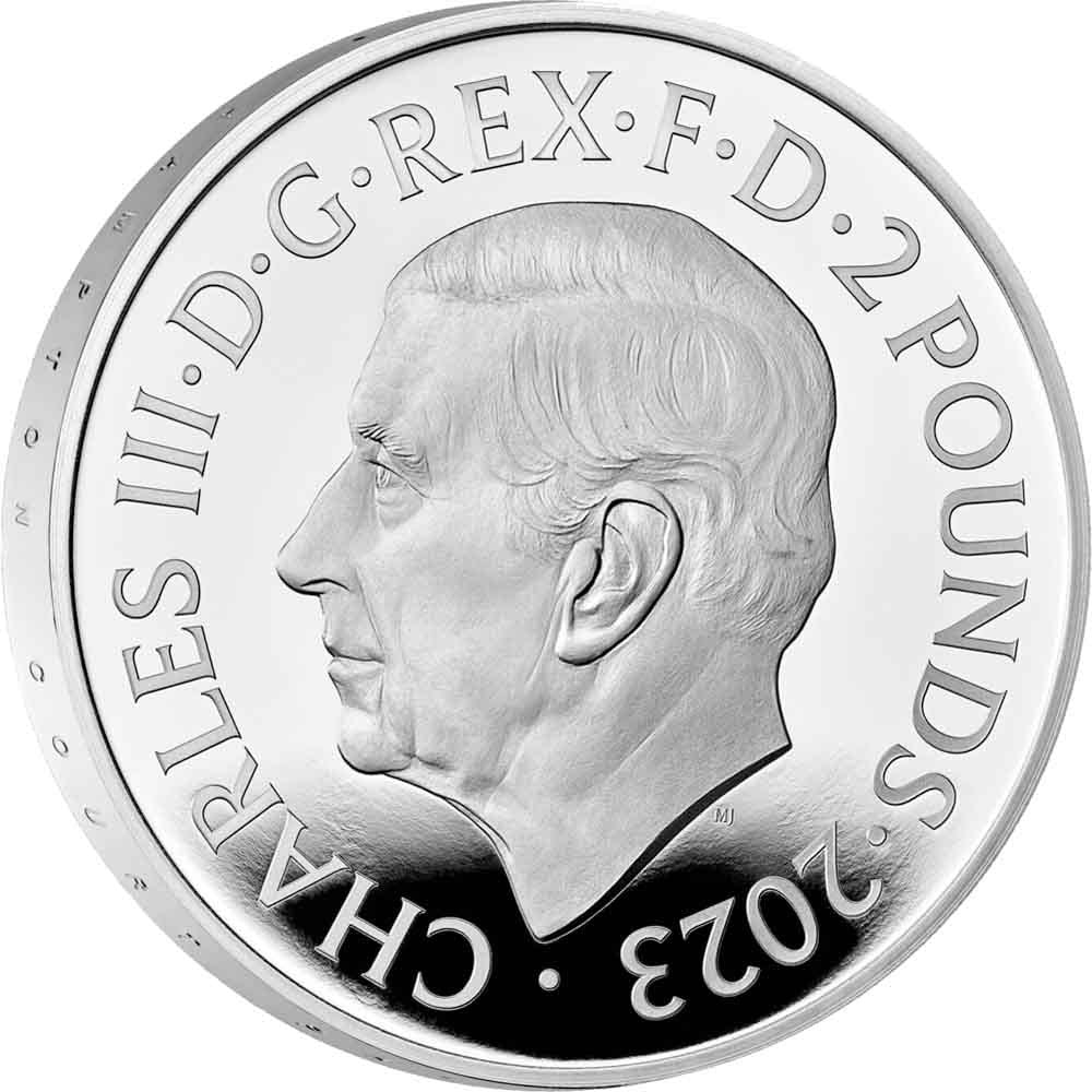 2023 1 oz Proof .999 Silver British Bull of Clarence AND £5 BU Coins w/ OGP/COAs