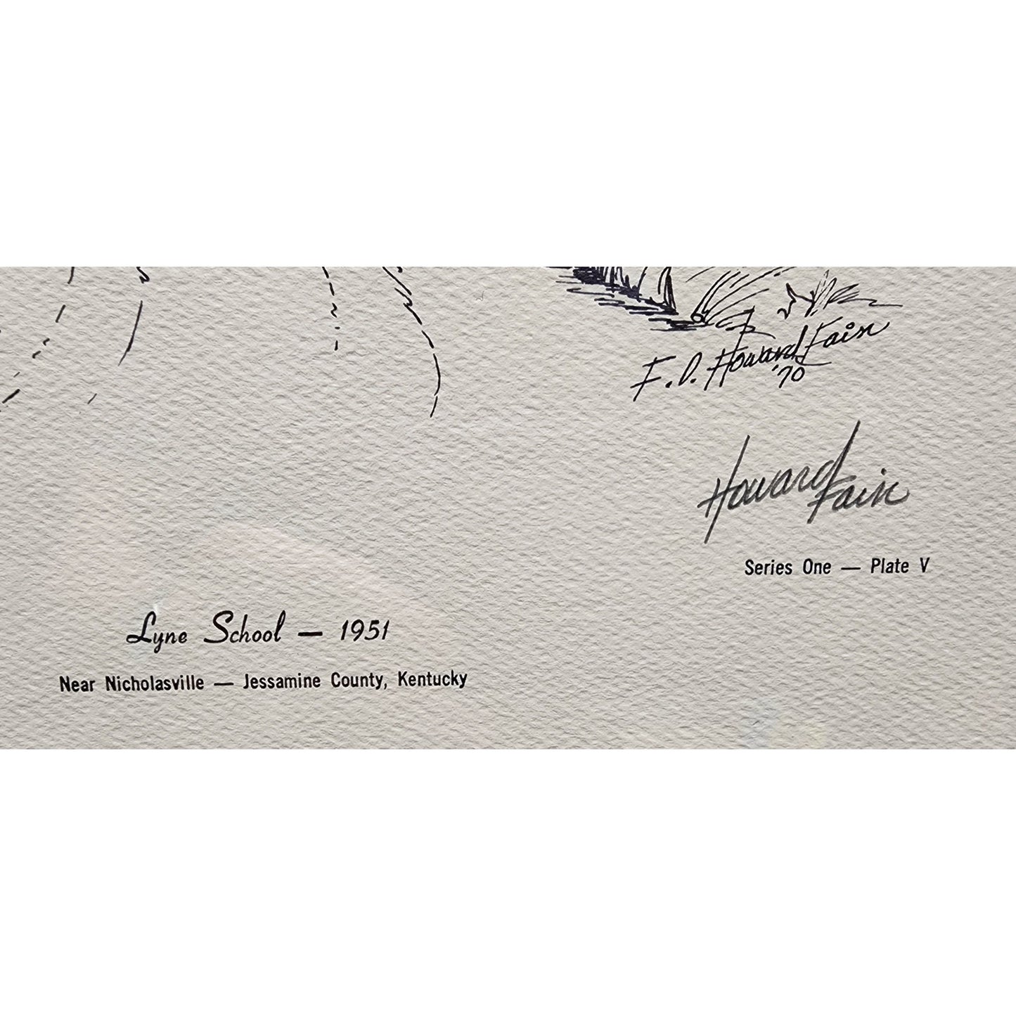 The Nostalgic Jessamine County Past Prints Series One, Signed Howard Fain, 1970 Set Framed