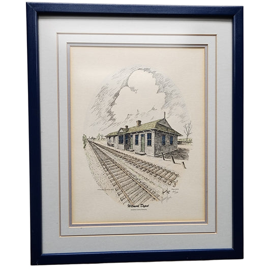 Howard Fain “Wilmore Depot” Lithograph Signed & Numbered 190/300 Framed w/ Mat