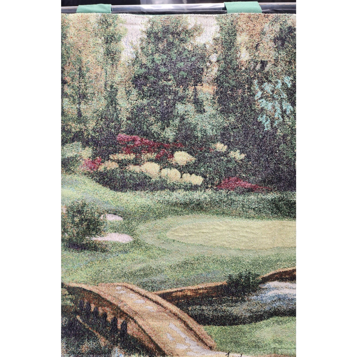 Donny Finley Golf Course Tapestry w/ 2 Timothy 4:7 & Hanging Loops 35.5"x25.5"