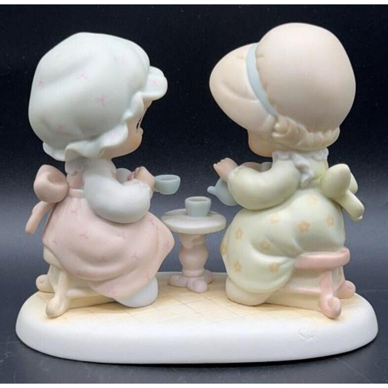 VTG Enesco Precious Moments Figurine 1988 “Friendship Hits The Spot” Tea Party