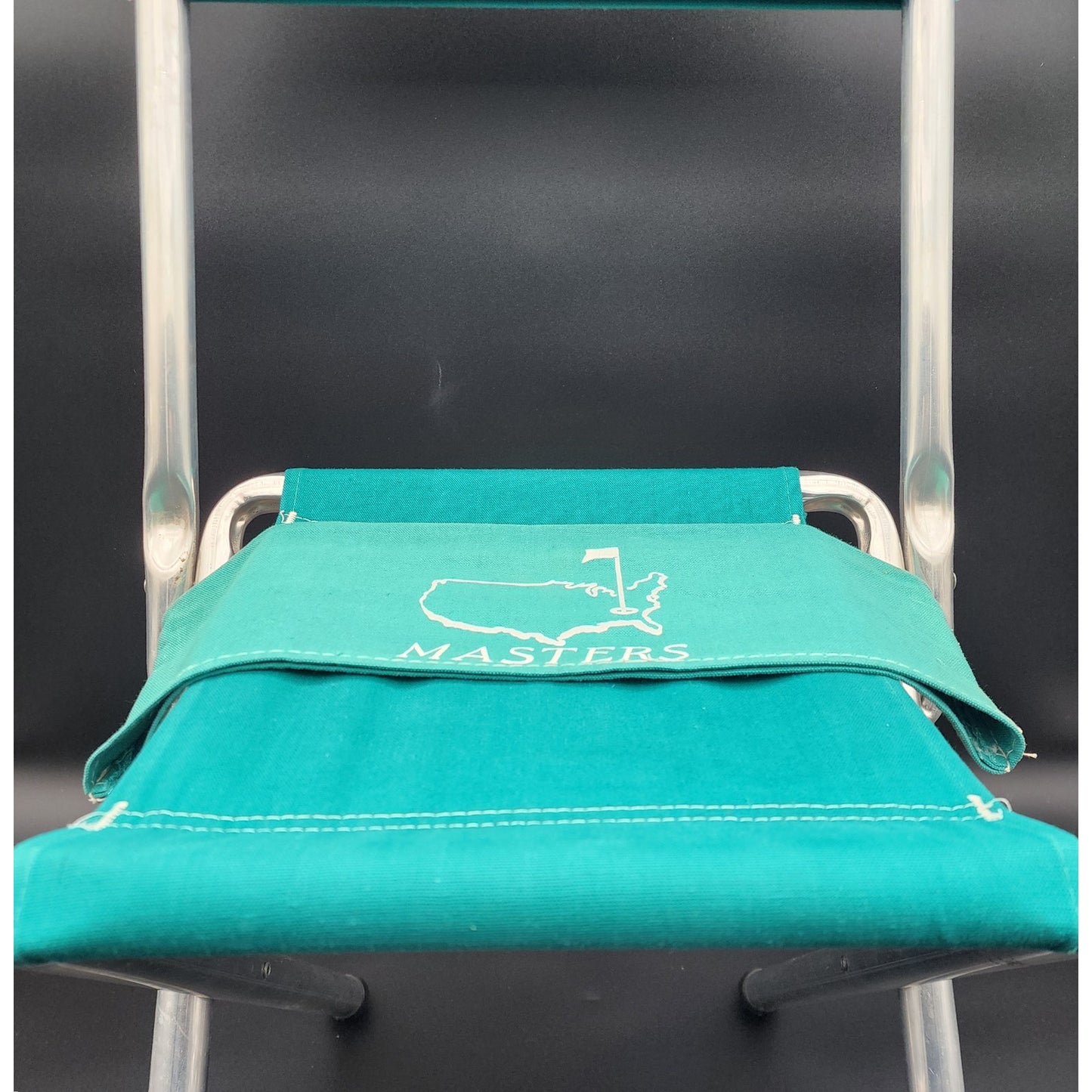 Vintage Masters Tournament Folding Chair Teal Green w/ Extra Cover Lightweight