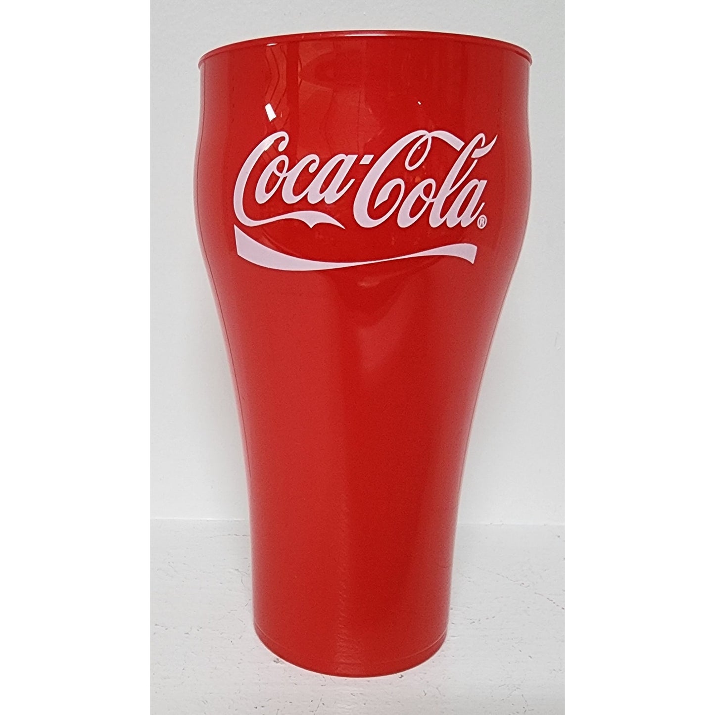 Vintage Coca-Cola Plastic Glass Set w/ Large Pop-Top Tray 8 Glasses + Cup