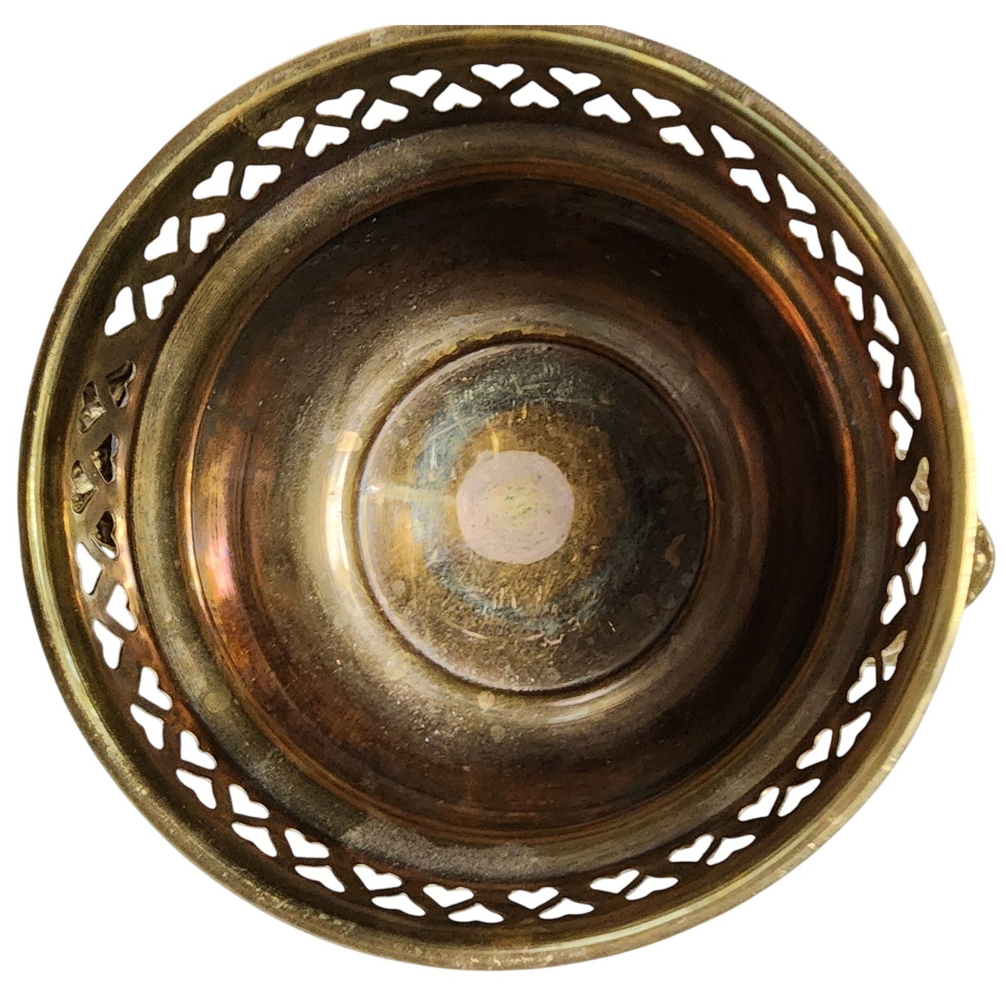 Vintage Tole Painted Silent Butler Roses + Brass Kobenhavn Trays & Flower Pot Lot