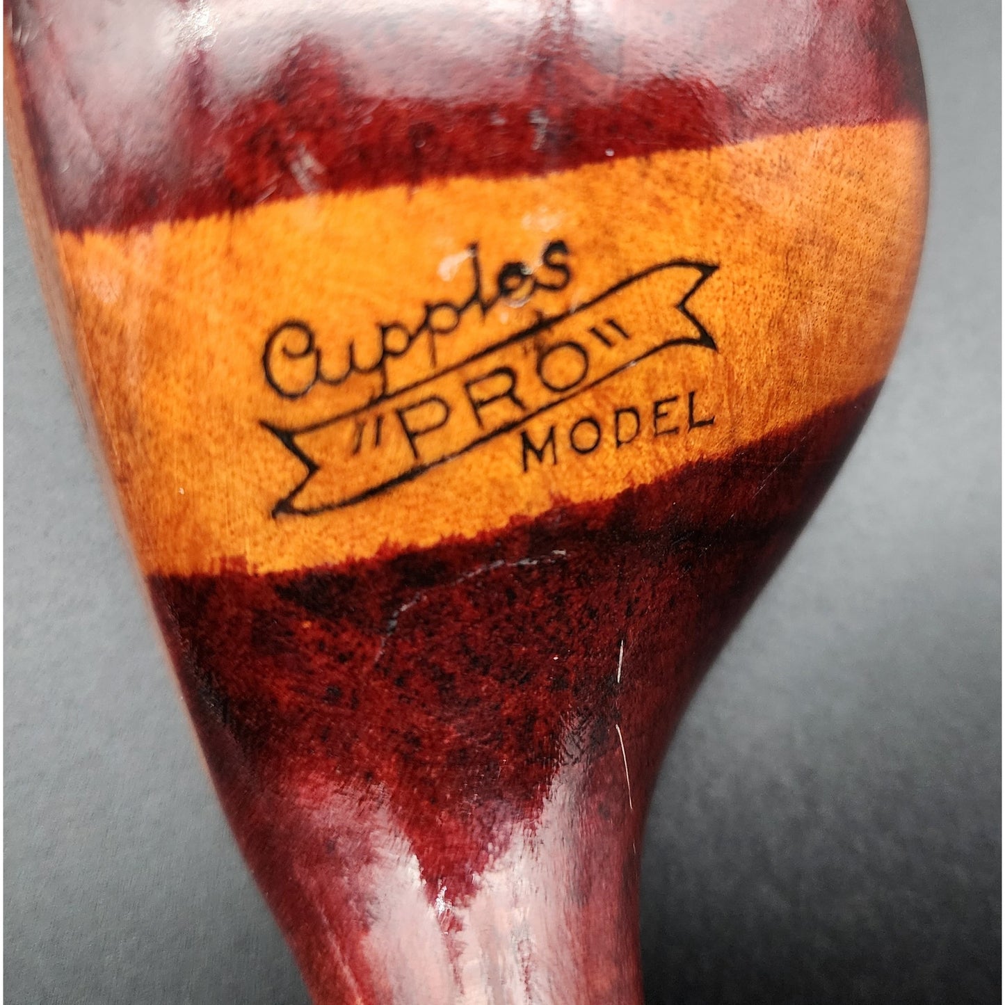 Vintage Cupples “PRO” Model Brassie Wood Golf Club Driver w/ Brass Sole Plate