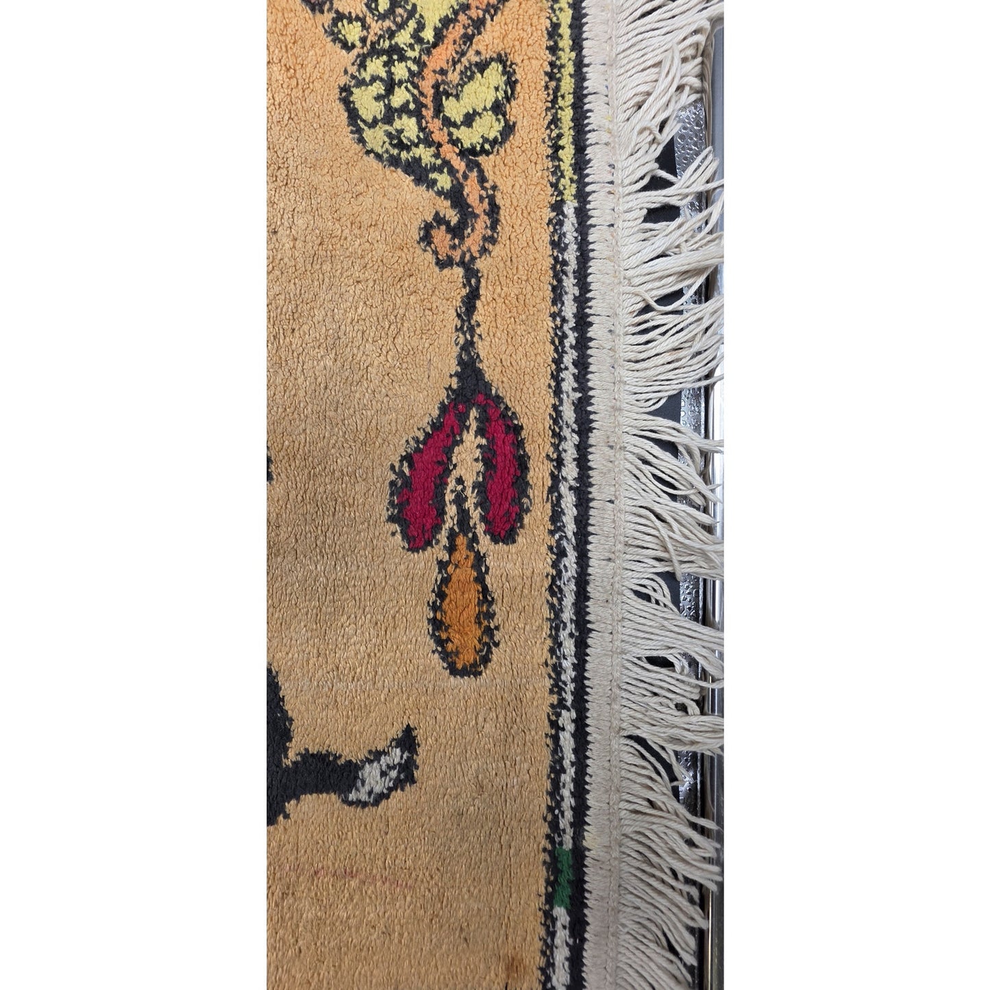 Vintage Disney Pinocchio & Friends Tapestry Rug w/ Fringe 21x34.5