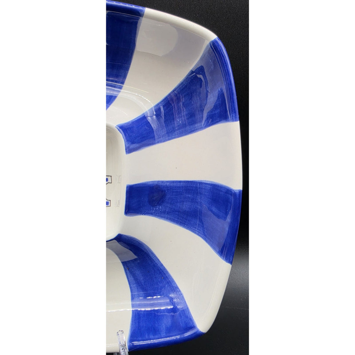 Vintage University of Kentucky Wildcats Chip Dip Platter Square Bowl Cabells Too