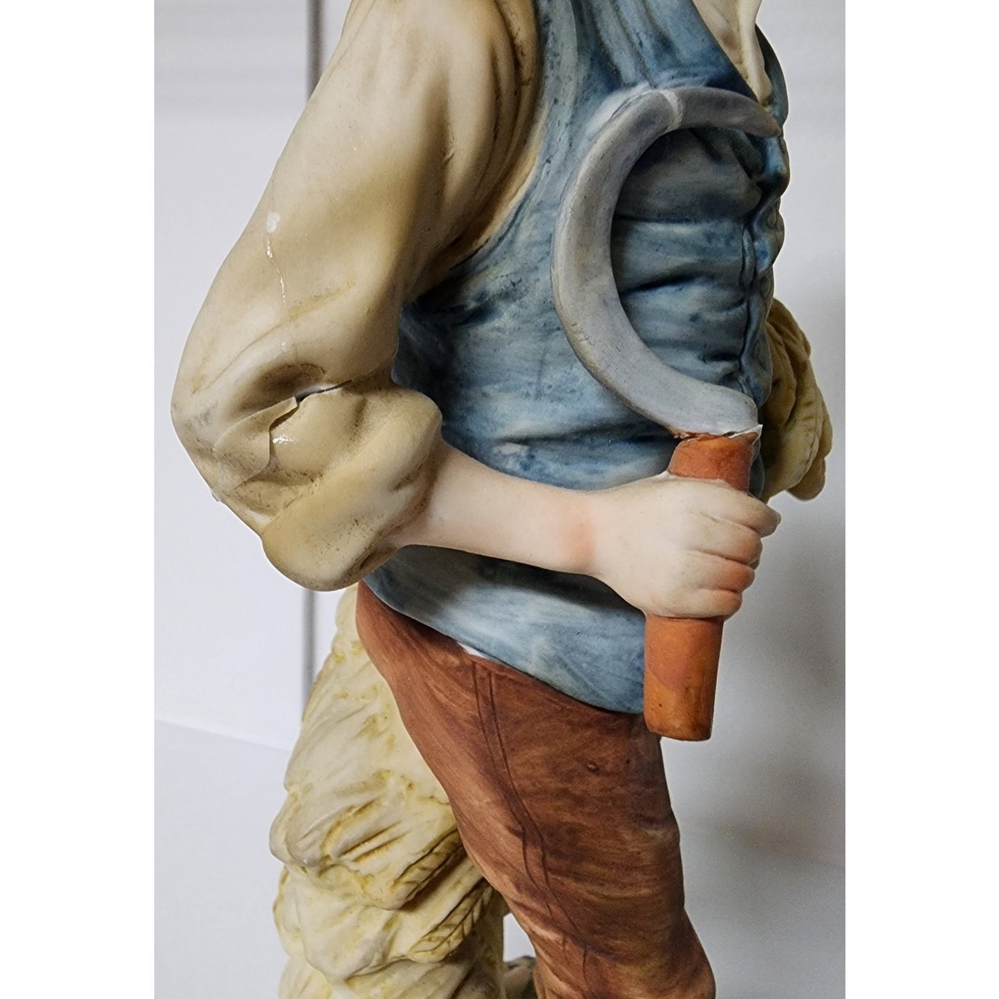 Lefton China Harvest Figurines Man & Woman – Hand Painted Vintage – 10” Tall