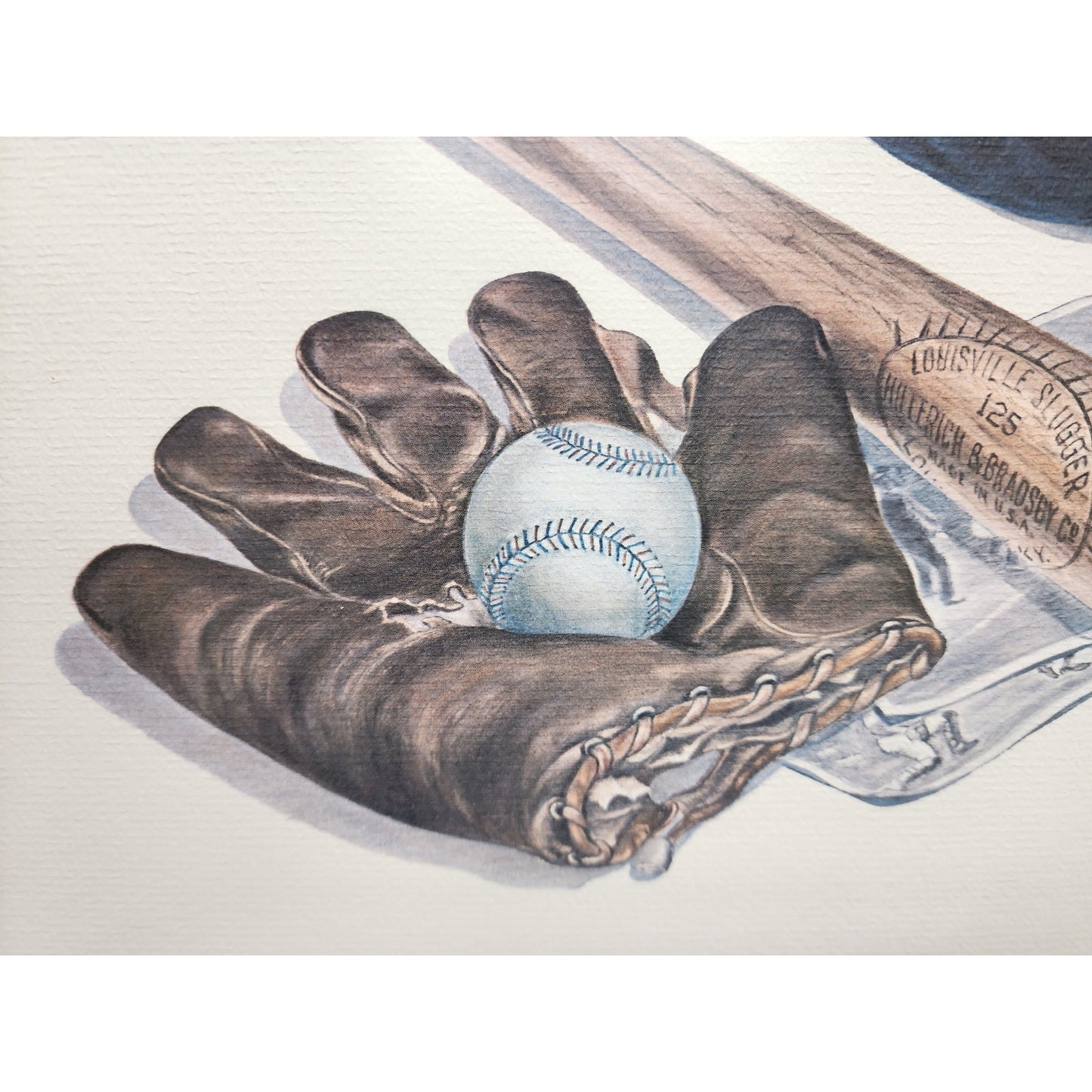 1973 C. Don Ensor Baseball Memories Art Framed 21.5x17.5 Cooperstown Babe Ruth