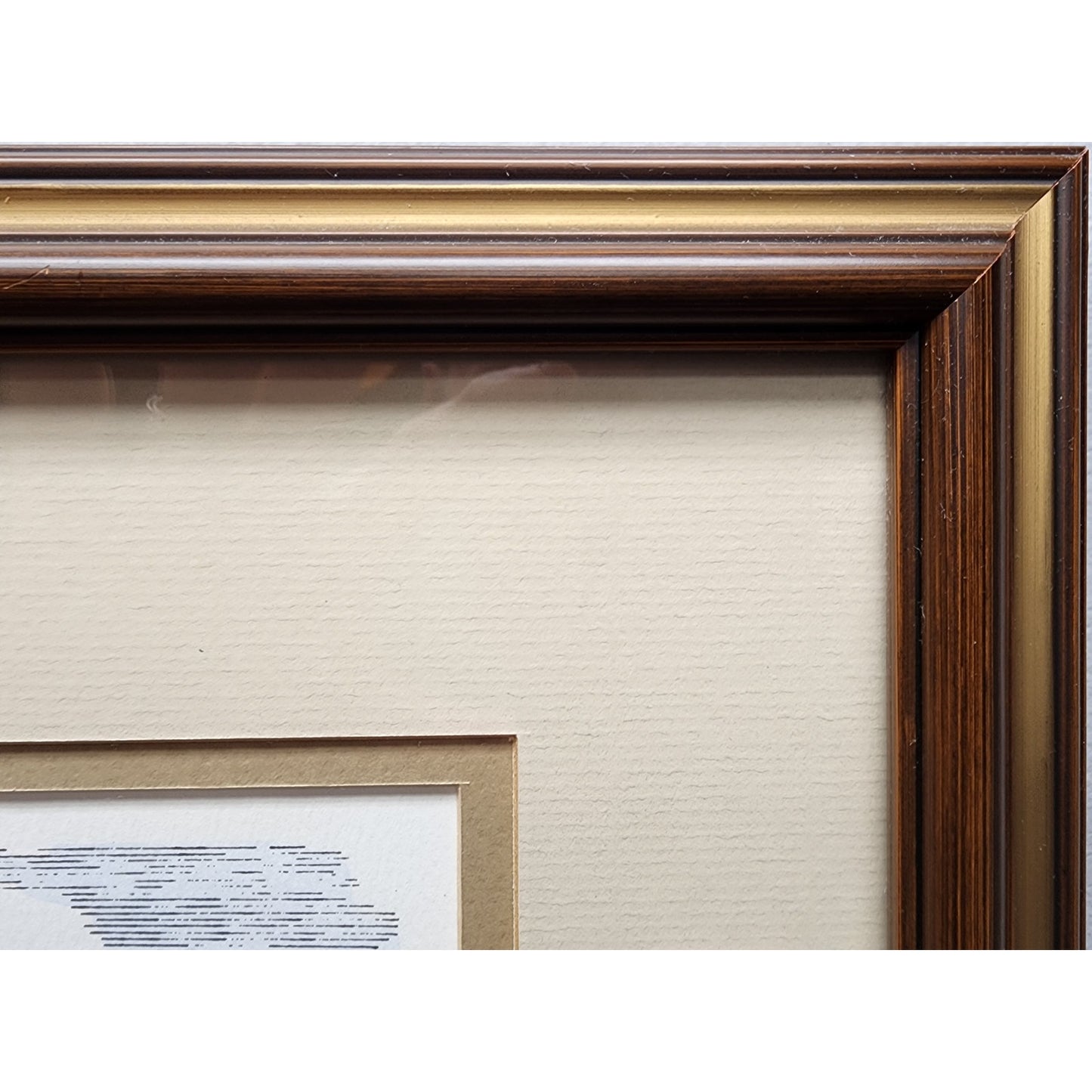 Howard Fain Signed Lithograph "On the Southern R.R. at Wilmore" Glass Framed VTG