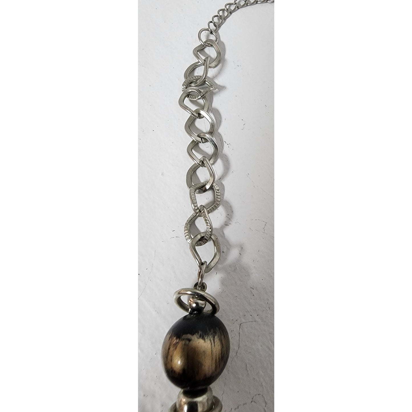 Vintage Charm Necklace w/ Heart Amulet Luke 10:27 & Cross – Unique Design