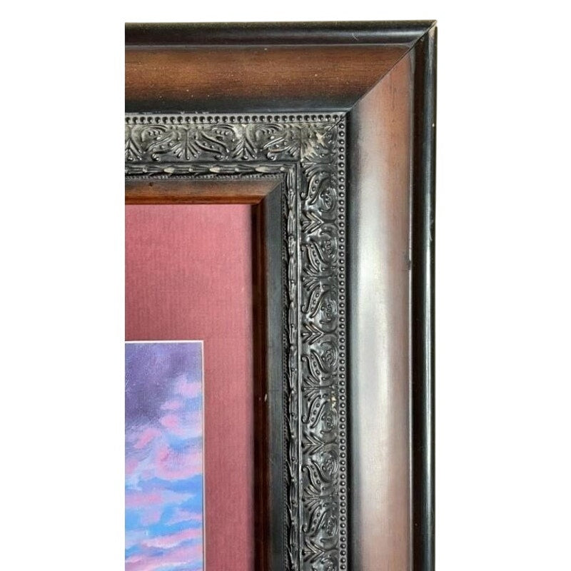 VTG Jonnie’ Ko Kostoff Signed Serigraph Native American Girl w/ Wolf Pup 1990