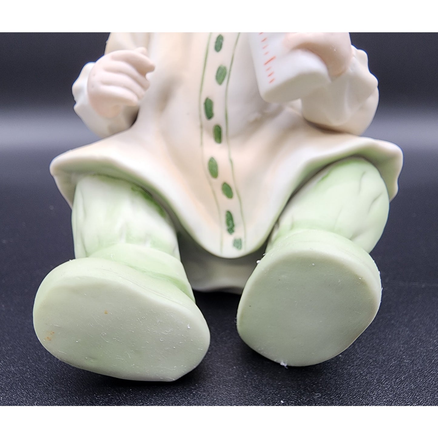 Vintage Porcelain Baby Figurine Handpainted Child with Bottle 7" Cameo Mark