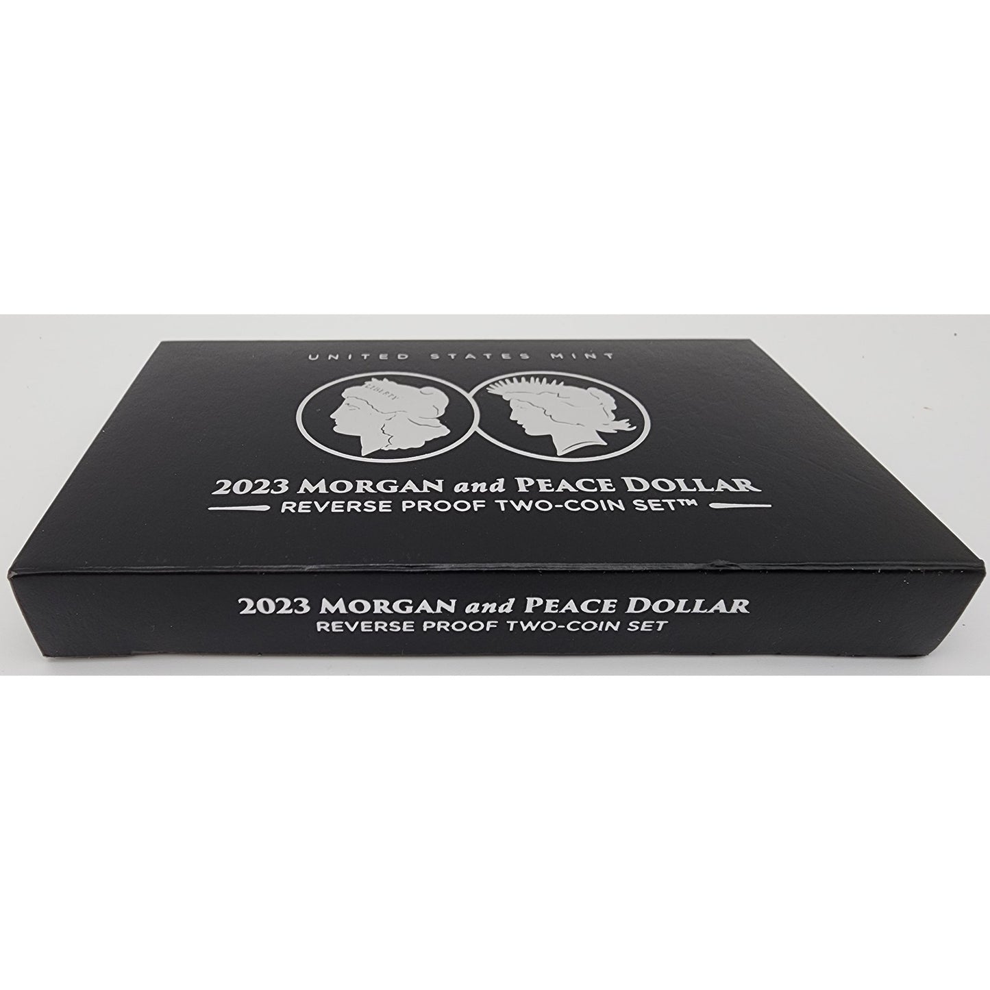 2023 Reverse Proof Morgan & Peace Silver Dollar 2-Coin Set US Mint Boxing + CoA