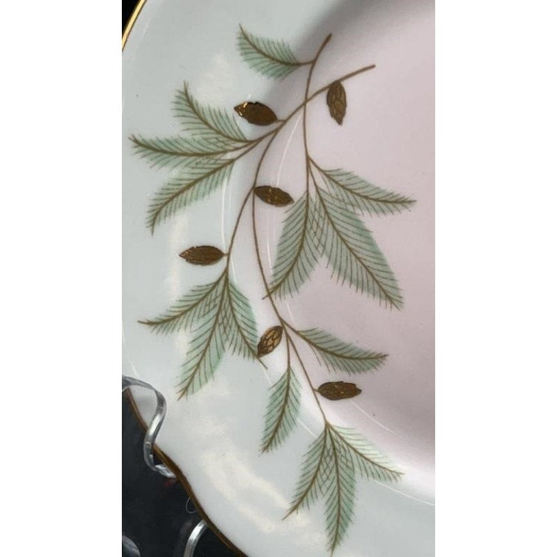 Royal Albert Braemar Bone China 6.25" Dessert Plates Set of 6 Pink Gold Fluted