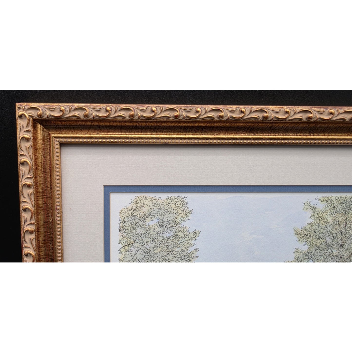 Howard Fain Signed Mt Pleasant Baptist Church 1801 Beautifully Framed Lithograph