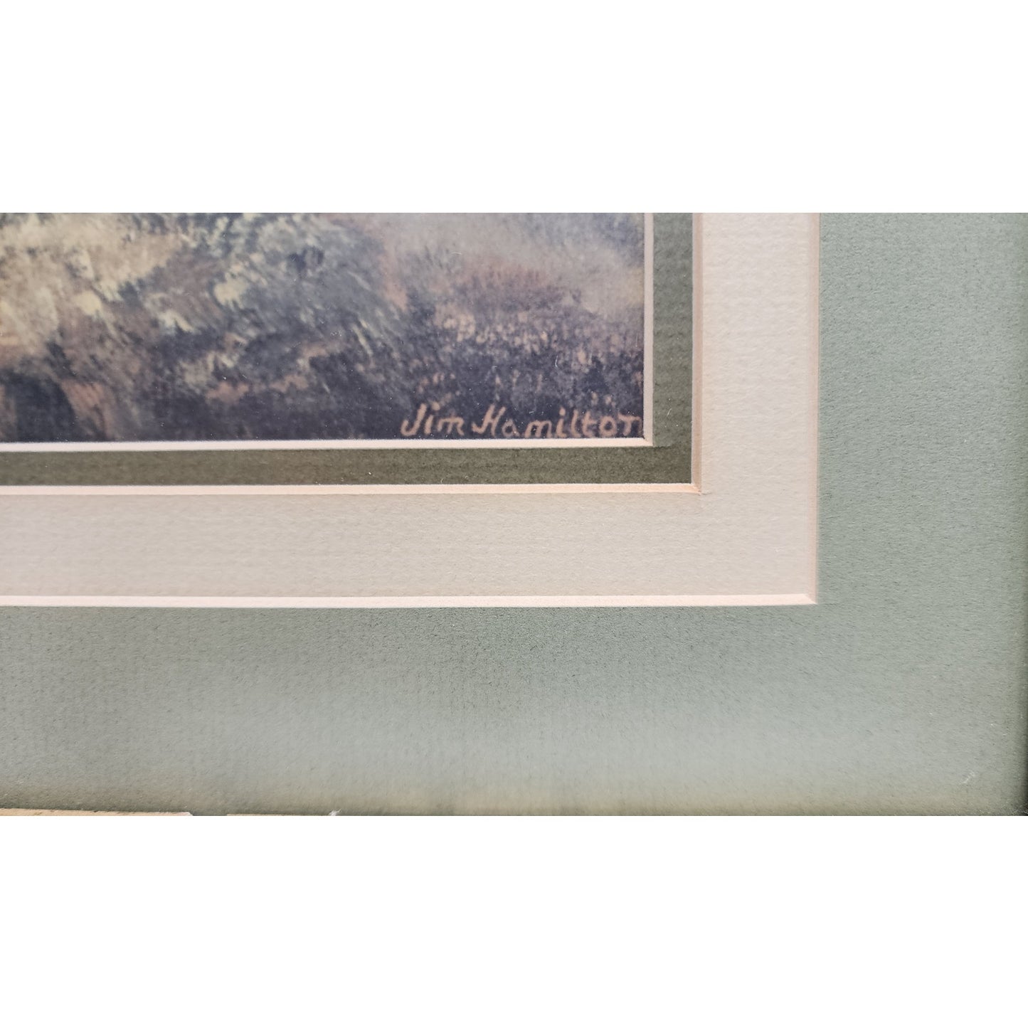 Rock of Ages Signed Lithograph, Jim Hamilton 266/500 Framed Inspiring Landscape