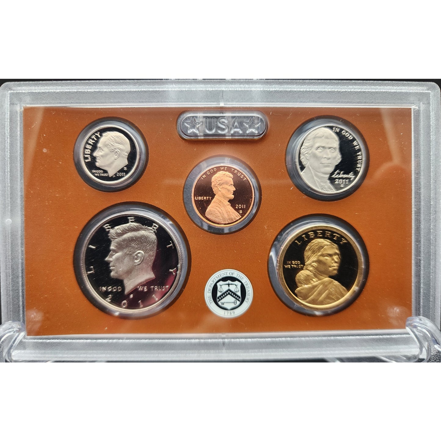 2011 US Mint 14‑Coin Proof Set w/ OGP COA + 1 oz Copper Buffalo Round