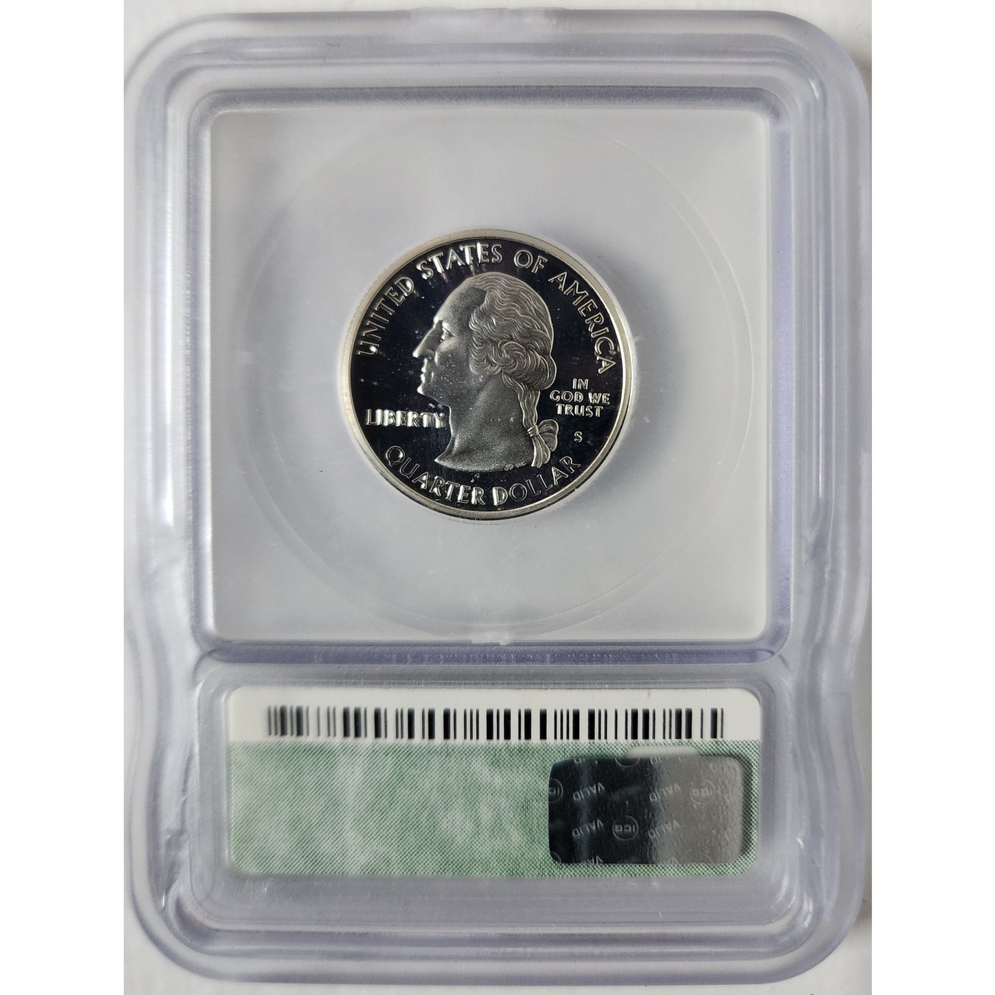Kentucky Heritage Desk Set w/ Silver Quarter & Bluegrass $1 Coin + Flag