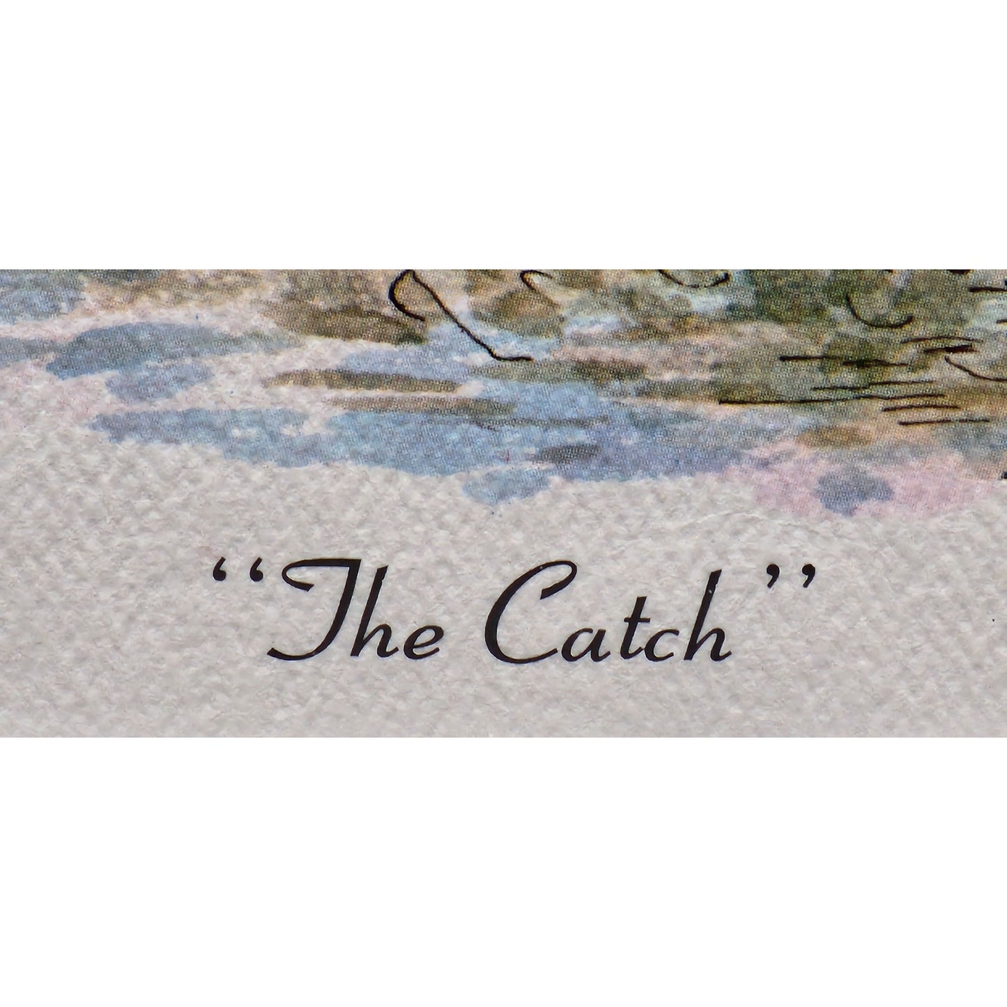 1979 “The Catch” Lithograph by Howard Fain Framed Ltd Ed 149/750 w/ COA - Rare