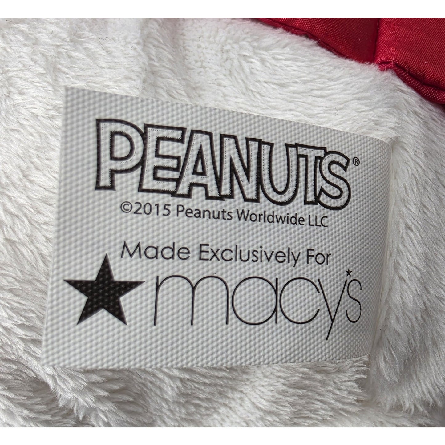 2015 Macy’s Holiday Snoopy Plush + Belle Clip • Peanuts Collectible Set