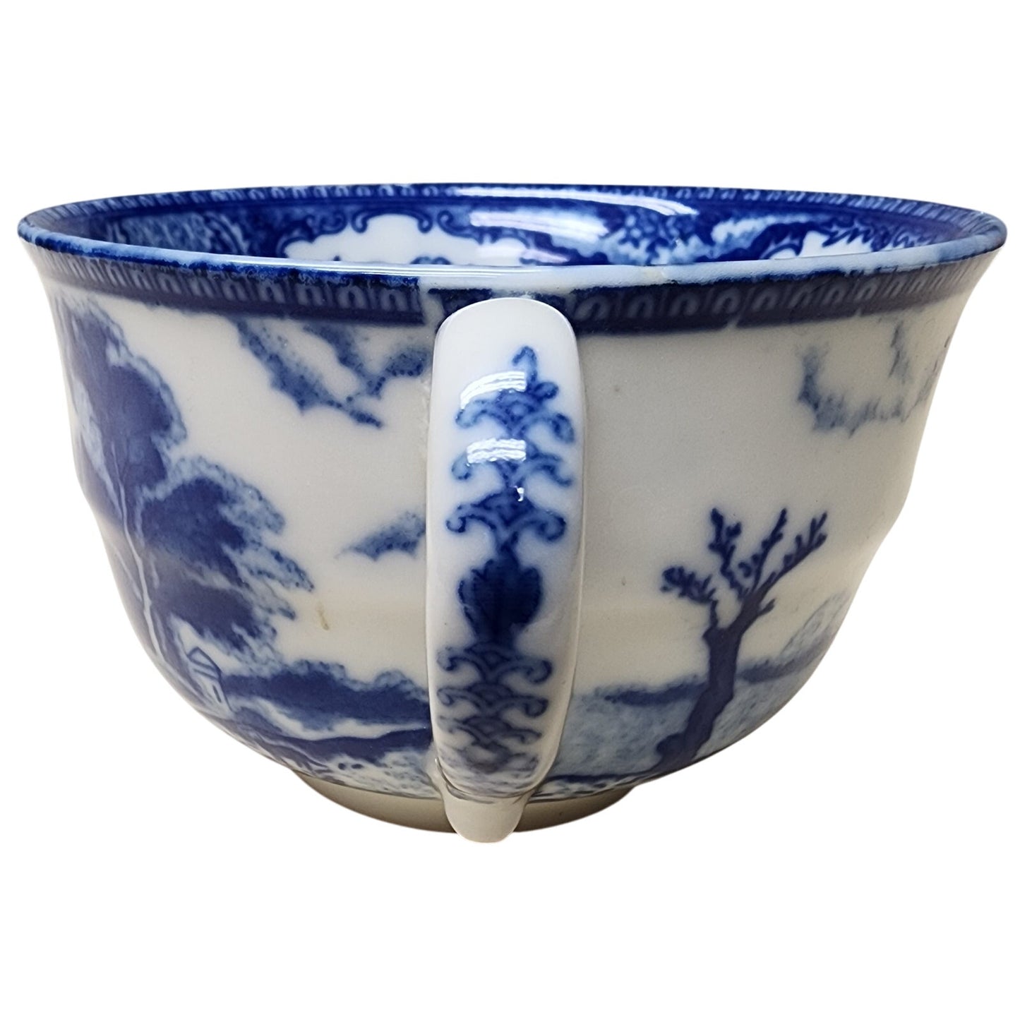 Vintage Blue & White Maruta China Occupied Japan 6 Teacups & 10 Saucers Set