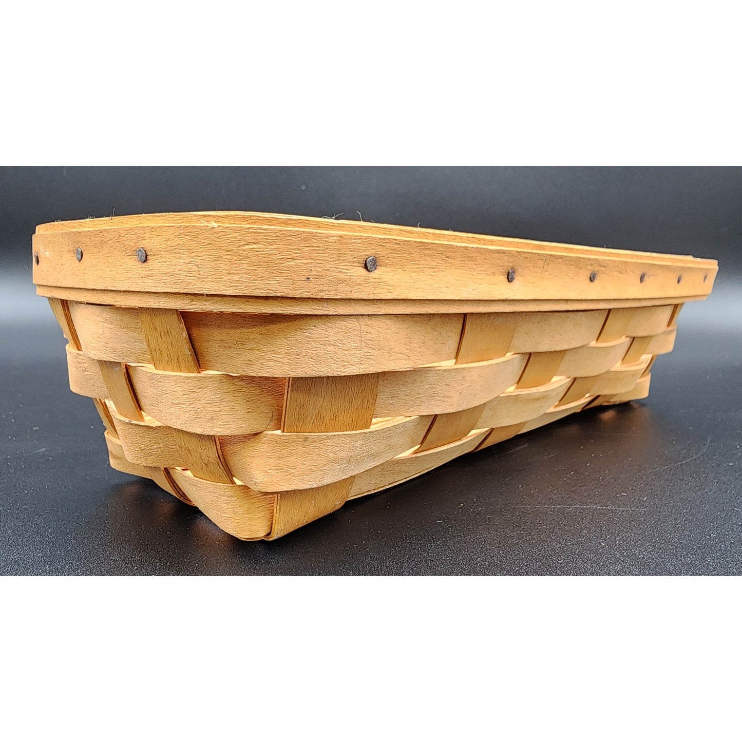 Longaberger Handwoven Basket 1998 SDW Signed – Small Utility Storage Tray