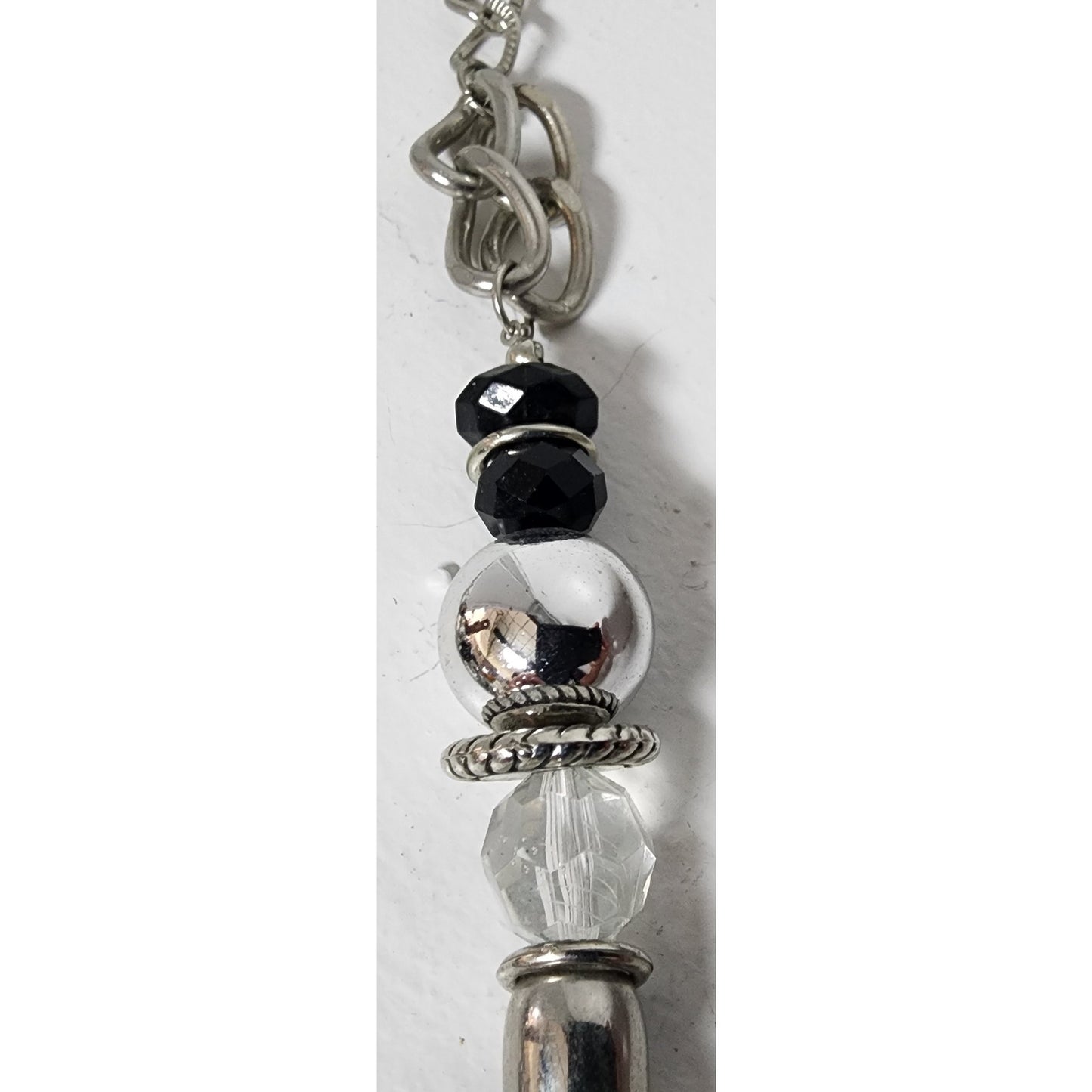 Vintage Charm Necklace w/ Heart Amulet Luke 10:27 & Cross – Unique Design