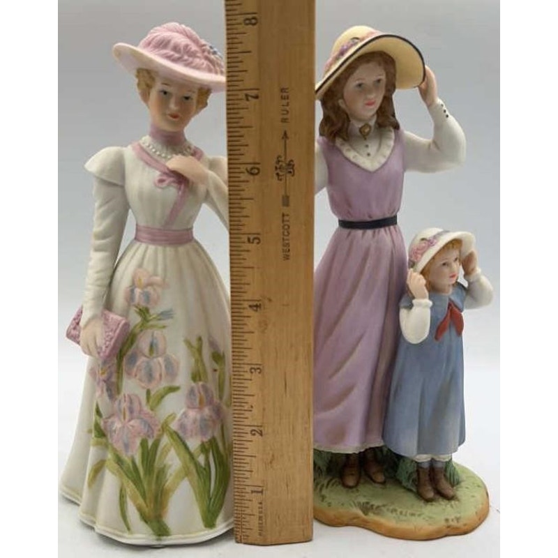 Home Interiors Porcelain Figurines Francesca 1997 & "Summer Days" girls 88412-98
