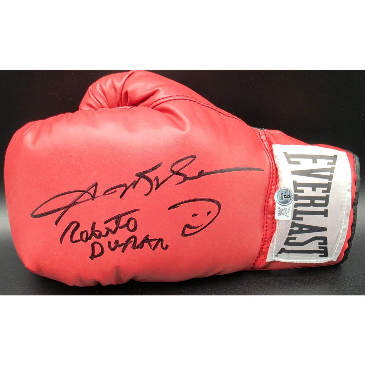 Roberto Duran Signed Everlast Boxing Glove & Framed 8x10 Photo Beckett PAAS COA