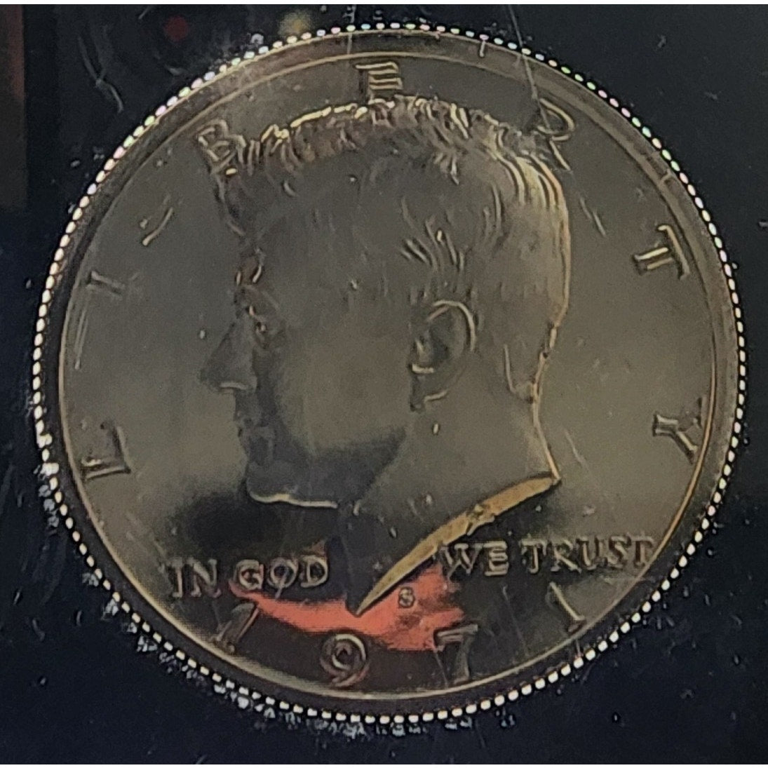 1971 U.S. Proof Set + 1863 Florida $1 Confederate Note • Display Pair • Repro