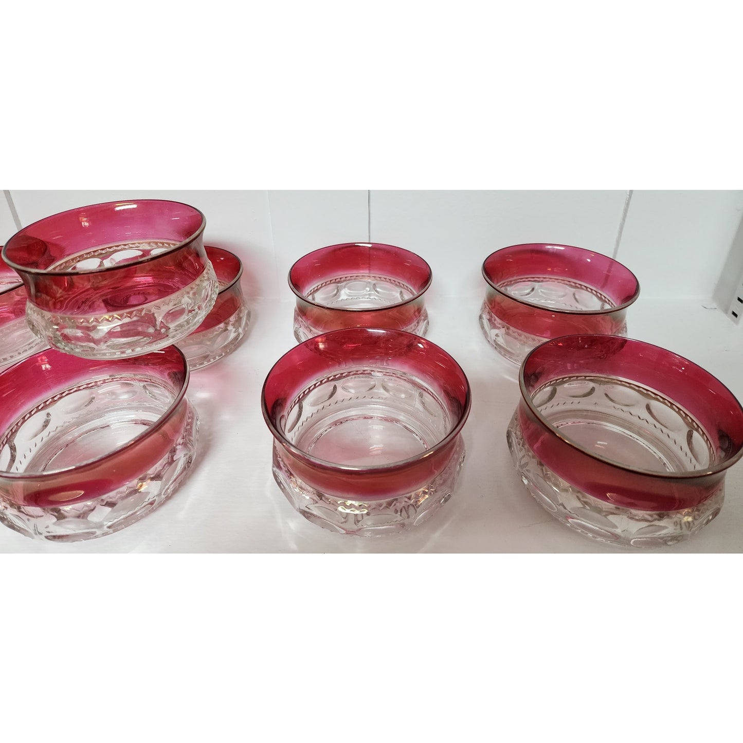 Set of 11 Vintage King's Crown Pattern Dessert/Finger Bowls