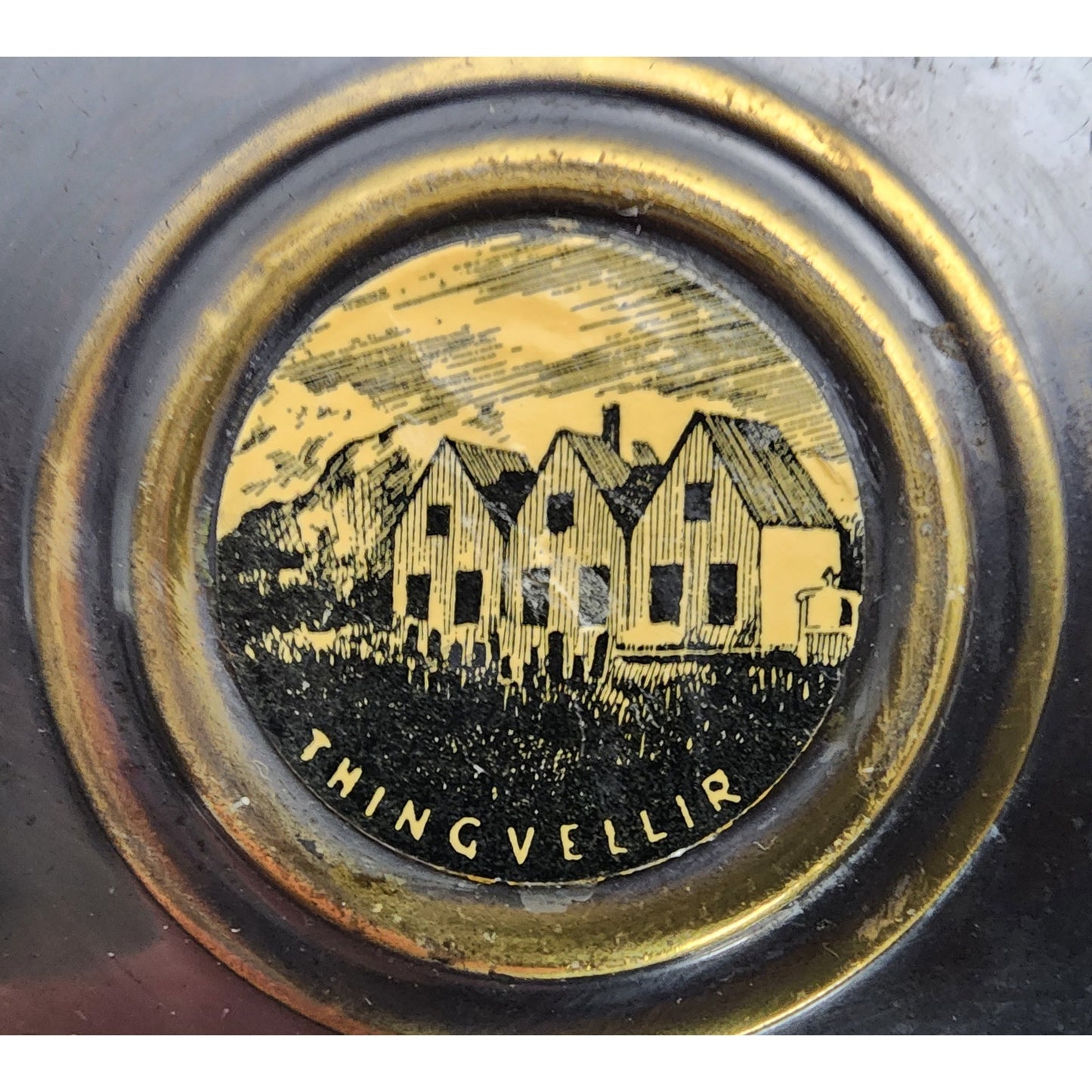 Vintage Tole Painted Silent Butler Roses + Brass Kobenhavn Trays & Flower Pot Lot