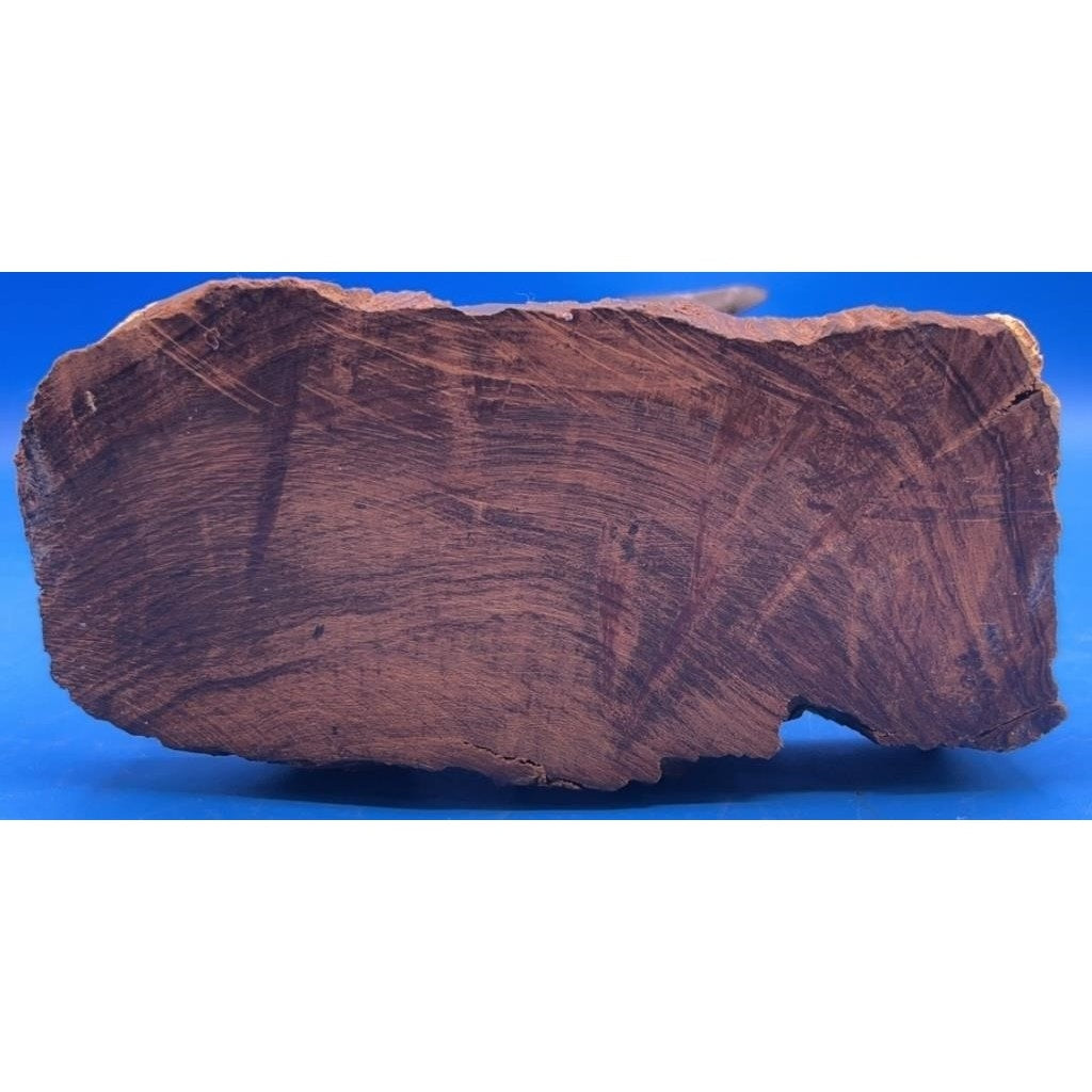 VTG Hand-Carved Solid Wood Ram Sculpture 9.75" Tall Heavy Folk Art Figurine